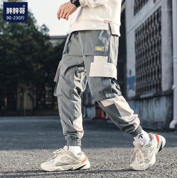 men japanese streetwear cargo pants 2020 overalls hip hop joggers color block sweatpants male harem black track pants w2761
men japanese streetwear cargo pants 2020 overalls hip hop joggers color block sweatpants male harem black track pants w2761