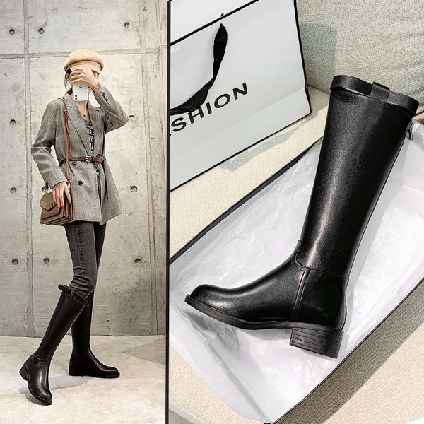 2020 new red ankle long boots female below the knee knight boots autumn and winter new chunky heel-large and small size high boots wholesale, Black
2020 new red ankle long boots female below the knee knight boots autumn and winter new chunky heel-large and small size high boots wholesale, Black