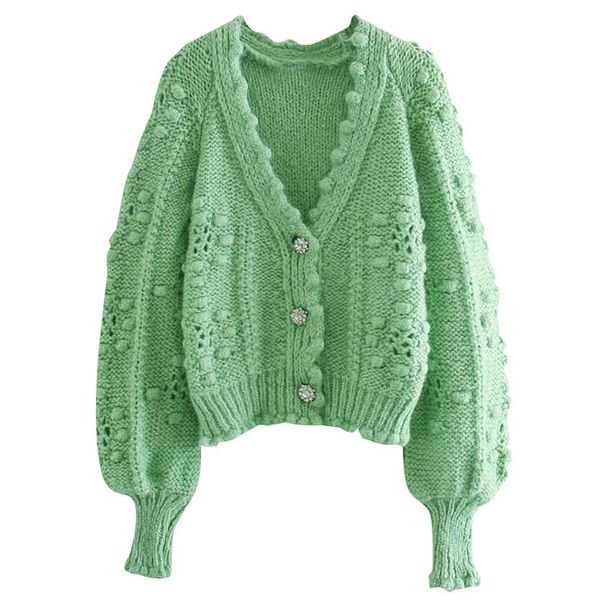 women fashion v neck cardigan sweaters hollow out knitting green lantern sleeve sweaters korean style female ladies clothing, White
women fashion v neck cardigan sweaters hollow out knitting green lantern sleeve sweaters korean style female ladies clothing, White