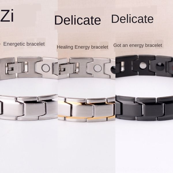 korean style simple stainless steel for men lovers titanium steel jewelry titanium germanium bracelet braceletjewelry bracelet magnet four i, Golden;silver
korean style simple stainless steel for men lovers titanium steel jewelry titanium germanium bracelet braceletjewelry bracelet magnet four i, Golden;silver