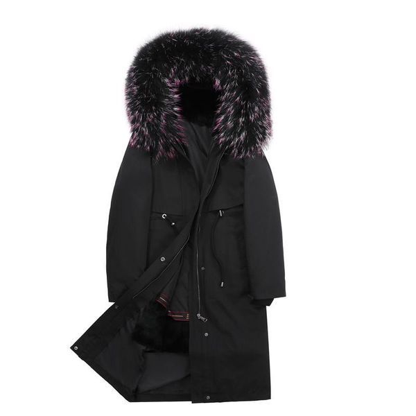 women's fur & faux pai overcome the 2021 winter raccoon collar liner mid-length over knee coat a0186, Black
women's fur & faux pai overcome the 2021 winter raccoon collar liner mid-length over knee coat a0186, Black