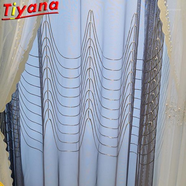 luxury embroidered pearls tulle curtains for living room white/grey geometry yarn window drapes for bedroom x-hm471#301
luxury embroidered pearls tulle curtains for living room white/grey geometry yarn window drapes for bedroom x-hm471#301