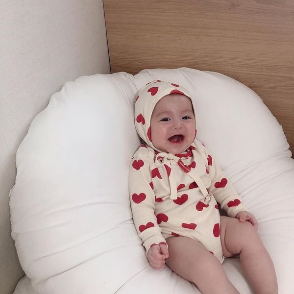 baby cute heart long sleeve rompers with cap infant boys girls cotton jumpsuits 0-2 years baby clothes 201028, Blue
baby cute heart long sleeve rompers with cap infant boys girls cotton jumpsuits 0-2 years baby clothes 201028, Blue