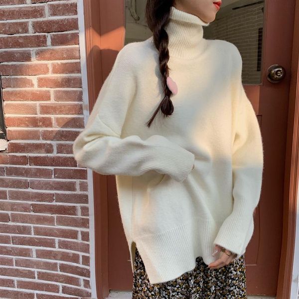 women's sweaters hkcp casual woman sweater bottoming office lady fashion solid turtleneck long sleeve warm thick loose knitted pullover, White;black
women's sweaters hkcp casual woman sweater bottoming office lady fashion solid turtleneck long sleeve warm thick loose knitted pullover, White;black