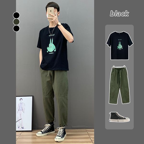 summer brand short korean version personalized couple cartoon half sleeve student t-shirt fashion men's
summer brand short korean version personalized couple cartoon half sleeve student t-shirt fashion men's