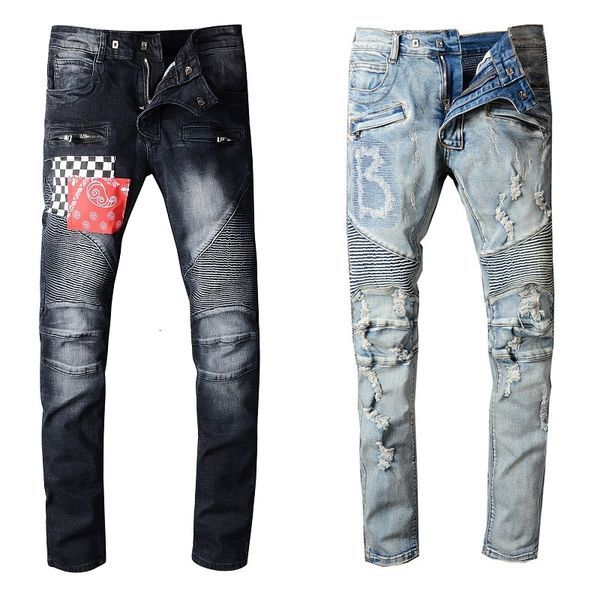 pants stylist distressed ripped jean men women slim fit motorcycle biker denim hip hop mens jeans size 29-40
pants stylist distressed ripped jean men women slim fit motorcycle biker denim hip hop mens jeans size 29-40