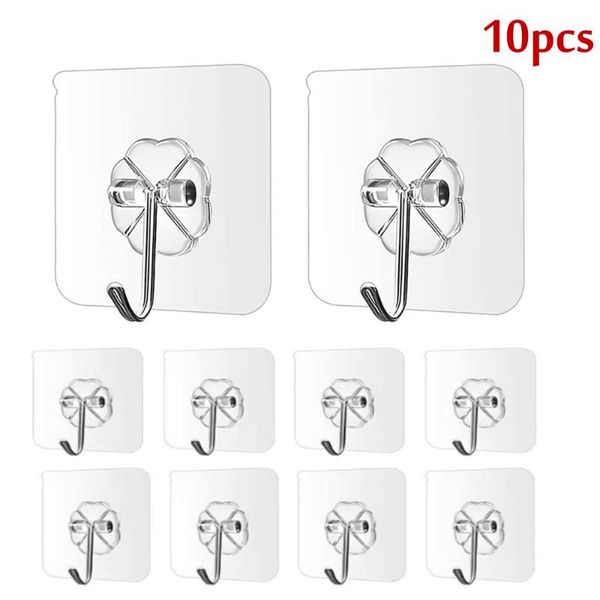 hooks & rails 10pcs transparent wall waterproof oilproof self adhesive reusable seamless hanging hook for kitchen bathroom office
hooks & rails 10pcs transparent wall waterproof oilproof self adhesive reusable seamless hanging hook for kitchen bathroom office