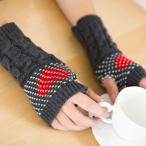 1 pair winter soft fingerless fashion love heart knitted fitness gloves girls women hand warm mittens autumn
1 pair winter soft fingerless fashion love heart knitted fitness gloves girls women hand warm mittens autumn