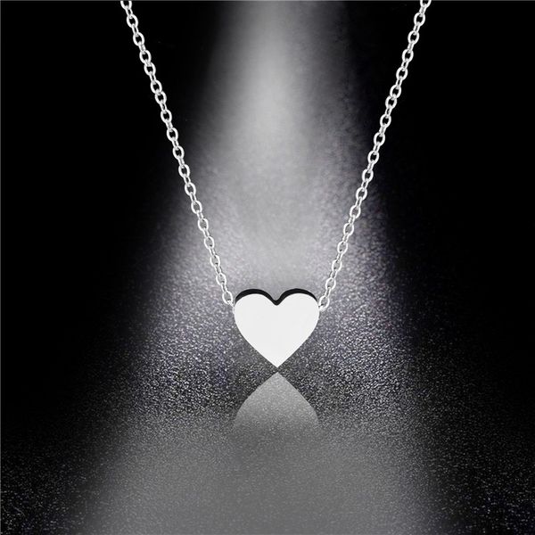 pendant necklaces duftgold simple design tiny love heart necklace elegant charm choker for women fashion jewelry accessories, Silver
pendant necklaces duftgold simple design tiny love heart necklace elegant charm choker for women fashion jewelry accessories, Silver