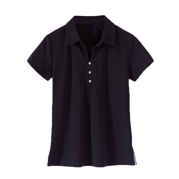 women's polos 2021 summer lapel short-sleeved shirt ladies cotton solid color casual fashion comfortable plus size bottoming, White
women's polos 2021 summer lapel short-sleeved shirt ladies cotton solid color casual fashion comfortable plus size bottoming, White