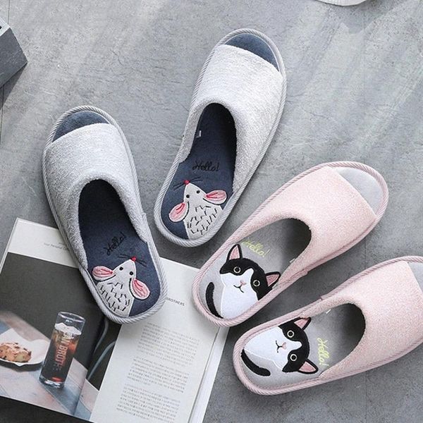 spring autumn home women cotton slippers cute cartoon animal mouse cat ladies flat bedroom shoes non-slip couples slides female #h51z, Black
spring autumn home women cotton slippers cute cartoon animal mouse cat ladies flat bedroom shoes non-slip couples slides female #h51z, Black