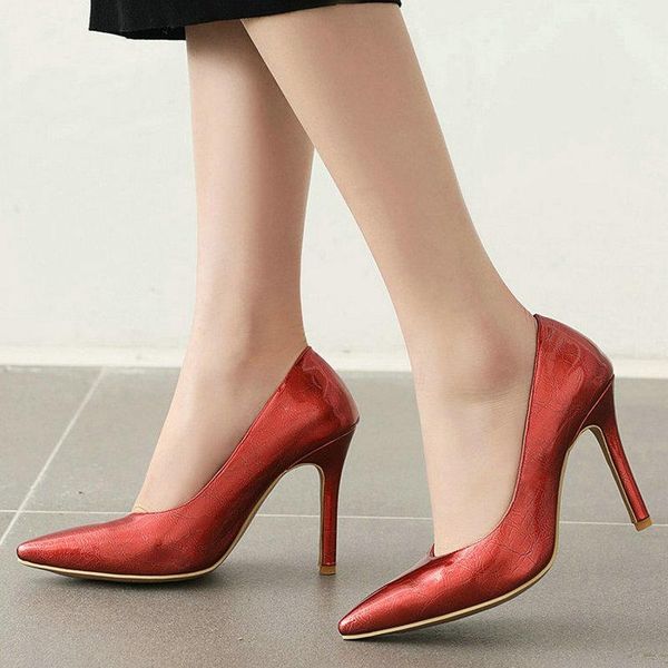 2020 spring summer patent leather lazy shoes women thin high heel pumps fashion pointed toe party high heels red silver, Black
2020 spring summer patent leather lazy shoes women thin high heel pumps fashion pointed toe party high heels red silver, Black