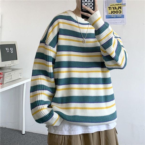 striped sweater men's warm fashion retro casual o-neck knitted pullover men loose korean knitting sweaters mens clothes -2xl, White;black
striped sweater men's warm fashion retro casual o-neck knitted pullover men loose korean knitting sweaters mens clothes -2xl, White;black