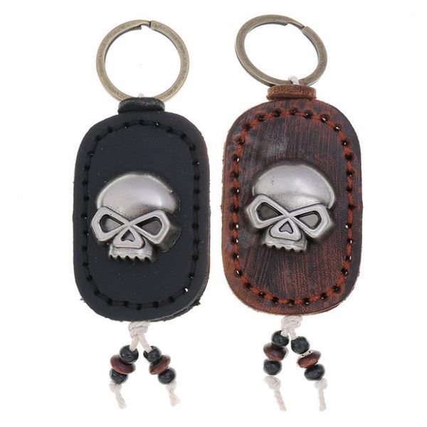 keychains punk rock gothic men keychain metal skull genuine leather charm car keyring alien key rings bag accessories retro hiphop jewelry, Silver
keychains punk rock gothic men keychain metal skull genuine leather charm car keyring alien key rings bag accessories retro hiphop jewelry, Silver