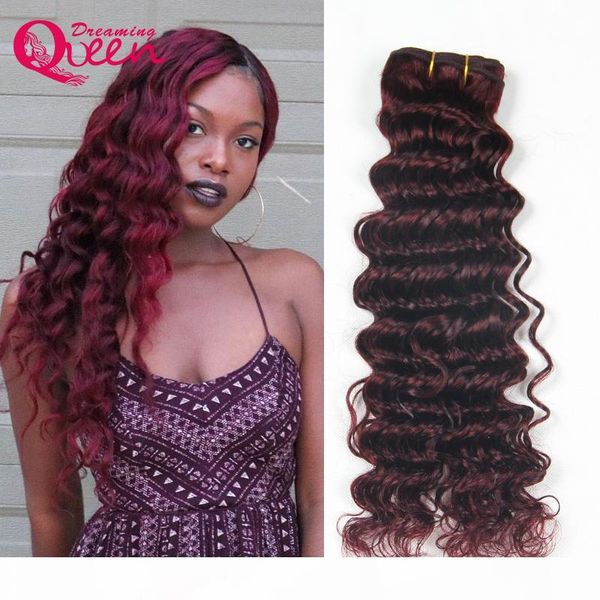 99j burgundy color brazilian deep weve 100% human hair 3 bundles virgin human hair extension weave dreaming queen hair ing, Black
99j burgundy color brazilian deep weve 100% human hair 3 bundles virgin human hair extension weave dreaming queen hair ing, Black