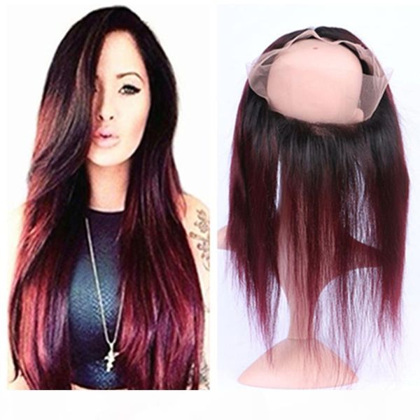 dark root ombre color burgundy 360 lace band frontal 22.5x4x2inch t1b 99j straight 360 full lace band frontal closure with baby hair, Black;brown
dark root ombre color burgundy 360 lace band frontal 22.5x4x2inch t1b 99j straight 360 full lace band frontal closure with baby hair, Black;brown