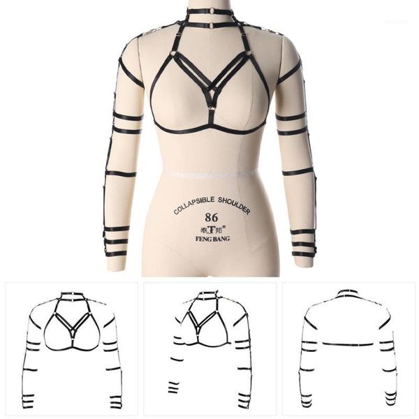 gothic lingerie belt harness bra black crop fashion arm belts punk strap cage plus size chest suspender party halloween rave1, Black;white
gothic lingerie belt harness bra black crop fashion arm belts punk strap cage plus size chest suspender party halloween rave1, Black;white