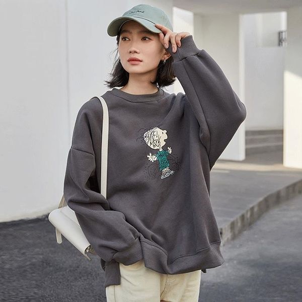 mix1x smh women's large size thickened round coat woolsweater woolcartoon coat printed loose sweater autumn neck new fleece 2020 korean, Black
mix1x smh women's large size thickened round coat woolsweater woolcartoon coat printed loose sweater autumn neck new fleece 2020 korean, Black