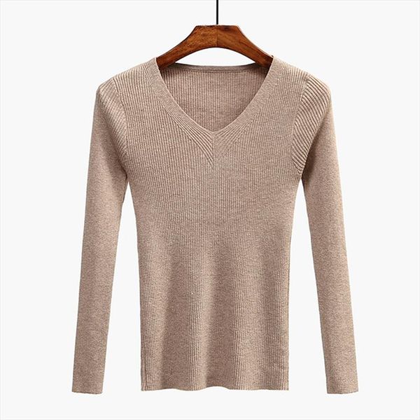 v neck women sweater slim pullover 2020 new autumn winter women knitted pullovers long sleeve shirt female brand, White;black
v neck women sweater slim pullover 2020 new autumn winter women knitted pullovers long sleeve shirt female brand, White;black