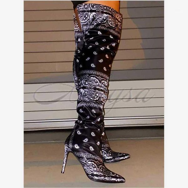 new autumn winter 2020 boots women super high heel print over the knee boots stiletto fashion totem print botas de mujer1, Black
new autumn winter 2020 boots women super high heel print over the knee boots stiletto fashion totem print botas de mujer1, Black