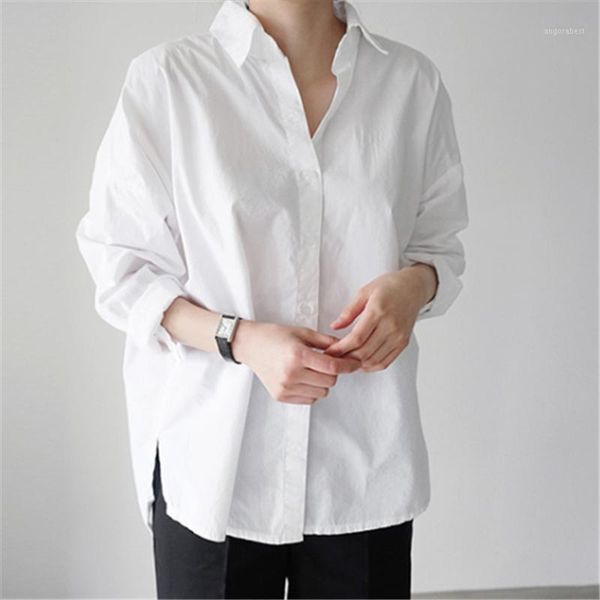 women shirts cotton long sleeve loose solid white blouse turn-down collar casual korean style feminina blusa autumn 20201
women shirts cotton long sleeve loose solid white blouse turn-down collar casual korean style feminina blusa autumn 20201