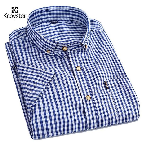men's casual shirts kcoyster mens plaid small checks gingham men short sleeve button down cotton spring summer clothes 4xl, White;black
men's casual shirts kcoyster mens plaid small checks gingham men short sleeve button down cotton spring summer clothes 4xl, White;black