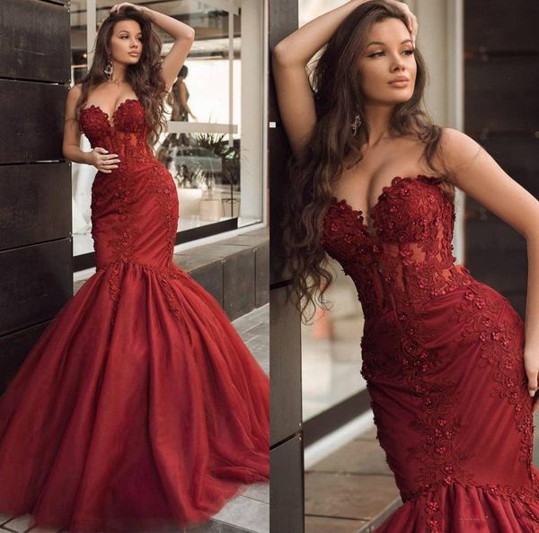 2021 burgundy prom dresses sweetheart neckline lace applique sleeveless beaded sequins custom made tulle formal evening gown robe de soirée, Black
2021 burgundy prom dresses sweetheart neckline lace applique sleeveless beaded sequins custom made tulle formal evening gown robe de soirée, Black