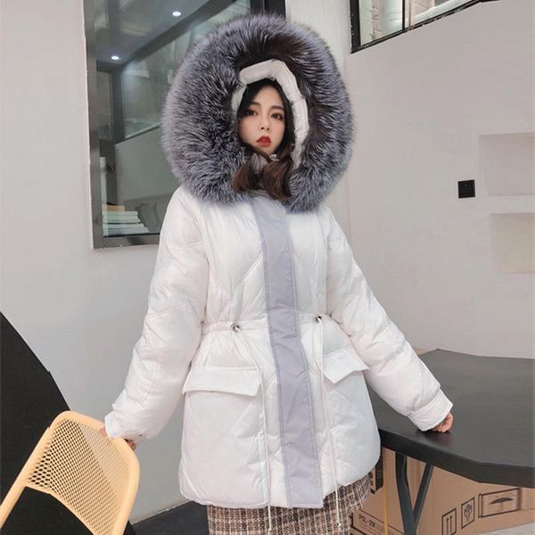 women's down & parkas real big silver fur coat women 2021 winter loose warm parka overcoats female white duck jacket hooded, Black
women's down & parkas real big silver fur coat women 2021 winter loose warm parka overcoats female white duck jacket hooded, Black