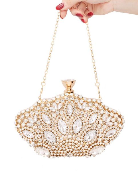 fashion gold handbags for wedding party day clutches luxury evening bags chains shoulder bags women diamonds fan for dress
fashion gold handbags for wedding party day clutches luxury evening bags chains shoulder bags women diamonds fan for dress