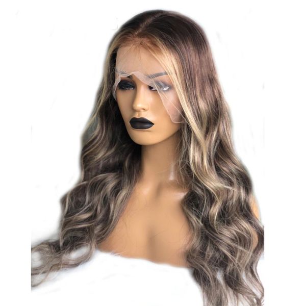 lace wigs long body wave full human hair for women highlights blonde 150% density front, Black;brown
lace wigs long body wave full human hair for women highlights blonde 150% density front, Black;brown