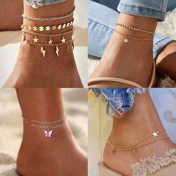 17km bohemian star lightning anklet for women gold multilayer crystal anklets shell chain foot bracelet on leg beach jewelry, Red;blue
17km bohemian star lightning anklet for women gold multilayer crystal anklets shell chain foot bracelet on leg beach jewelry, Red;blue