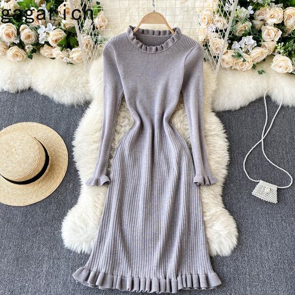 casual dresses gagarich women dress 2021 winter autumn korean chic gentle elegant ruffled designed female sweet knitted vestidos, Black;gray
casual dresses gagarich women dress 2021 winter autumn korean chic gentle elegant ruffled designed female sweet knitted vestidos, Black;gray