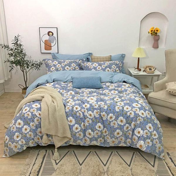 svetanya daisy flowers blue brushed sanding cotton bedding set flowers printed thick linens fitted sheet pillowcase duvet cover
svetanya daisy flowers blue brushed sanding cotton bedding set flowers printed thick linens fitted sheet pillowcase duvet cover
