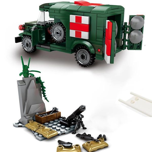 sembo 262pcs военная скорая помощь строительный блок совместимые автомобильные армии сша солдат кирпич установить образовательные автомобиль
sembo 262pcs военная скорая помощь строительный блок совместимые автомобильные армии сша солдат кирпич установить образовательные автомобиль