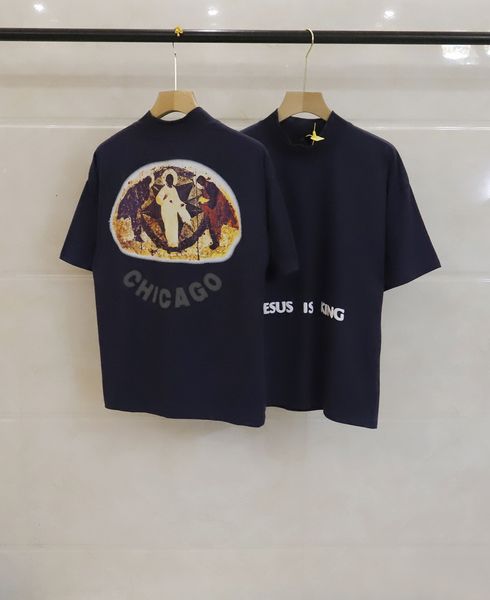 street waidan 2021 spring summer new kanye religious oil painting short sleeve fashion brand men's and women's t-shirt, White;black
street waidan 2021 spring summer new kanye religious oil painting short sleeve fashion brand men's and women's t-shirt, White;black
