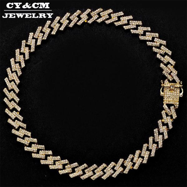 15mm iced out prong cuban link chains gold silver color necklaces choker bling crystal rhinestones hip hop for mens necklace
15mm iced out prong cuban link chains gold silver color necklaces choker bling crystal rhinestones hip hop for mens necklace