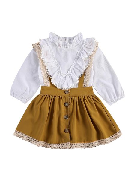 baby & children's clothes kids girls fashion outfit set long sleeve and suspender skirt set for children baby girls, White
baby & children's clothes kids girls fashion outfit set long sleeve and suspender skirt set for children baby girls, White