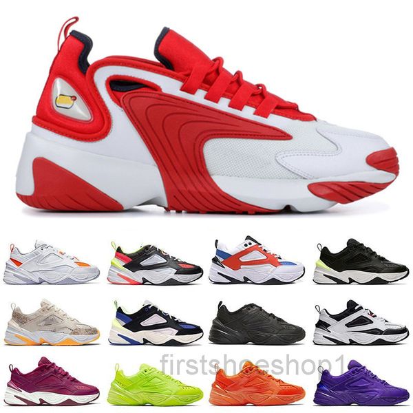 2020 zoom m2k men casual shoes women tainers 2k tekno 2000 triple black white dark grey designer sports sneakers shoes ask6