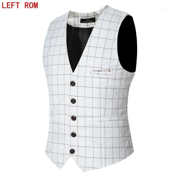 men's vests men brand sleeveless jacket waistcoat suit vest fashion male british style slim grid business and leisure big size 6xl1, Black;white
men's vests men brand sleeveless jacket waistcoat suit vest fashion male british style slim grid business and leisure big size 6xl1, Black;white