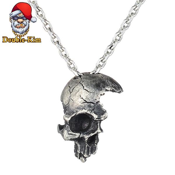 chains 925 silver half skull men pendant necklace hiphop rock street culture chain fashion man jewelry
chains 925 silver half skull men pendant necklace hiphop rock street culture chain fashion man jewelry