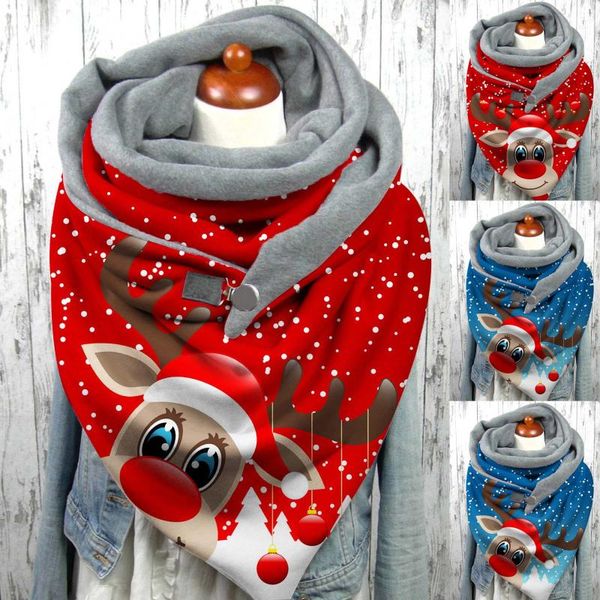 fashion winter women christmas print soft wrap casual warm scarves shawls button spring neck bandana hijabs stoles, Blue;gray
fashion winter women christmas print soft wrap casual warm scarves shawls button spring neck bandana hijabs stoles, Blue;gray