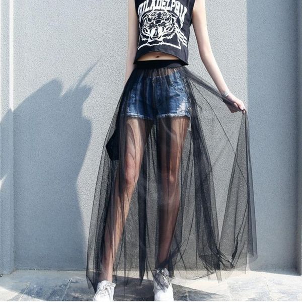 summer long lace skirt women black white mesh voile casual skirts low waist bohemian transparent maxi wear
summer long lace skirt women black white mesh voile casual skirts low waist bohemian transparent maxi wear