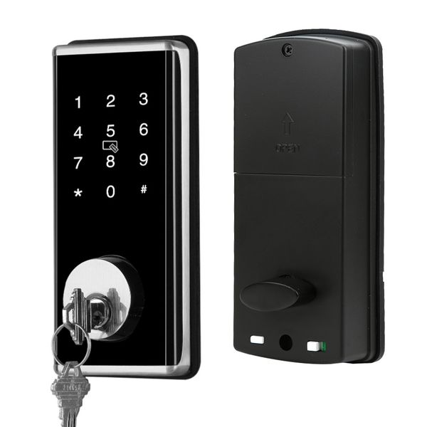 password lock bluetooth app password card smart door lock indoor security system with 2 mechanical keys for door lock 
password lock bluetooth app password card smart door lock indoor security system with 2 mechanical keys for door lock