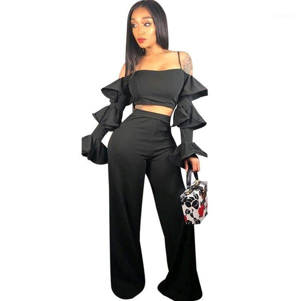 strapless clubwear two piece sets women petal sleeve crop and high waisted wide leg pants suit party 2 piece outfits1, White
strapless clubwear two piece sets women petal sleeve crop and high waisted wide leg pants suit party 2 piece outfits1, White