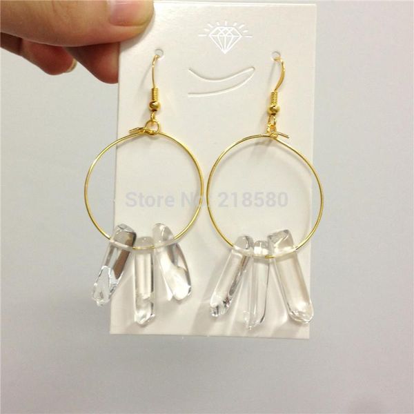 hoop & huggie ser-021 boho style jewelry polished healing crystal quartz point earrings silver or gold, Golden;silver
hoop & huggie ser-021 boho style jewelry polished healing crystal quartz point earrings silver or gold, Golden;silver