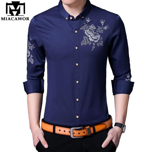 miacawor spring long sleeve social shirts mens flower print casual shirt men button lapel shirt slim fit chemise homme c641, White;black
miacawor spring long sleeve social shirts mens flower print casual shirt men button lapel shirt slim fit chemise homme c641, White;black