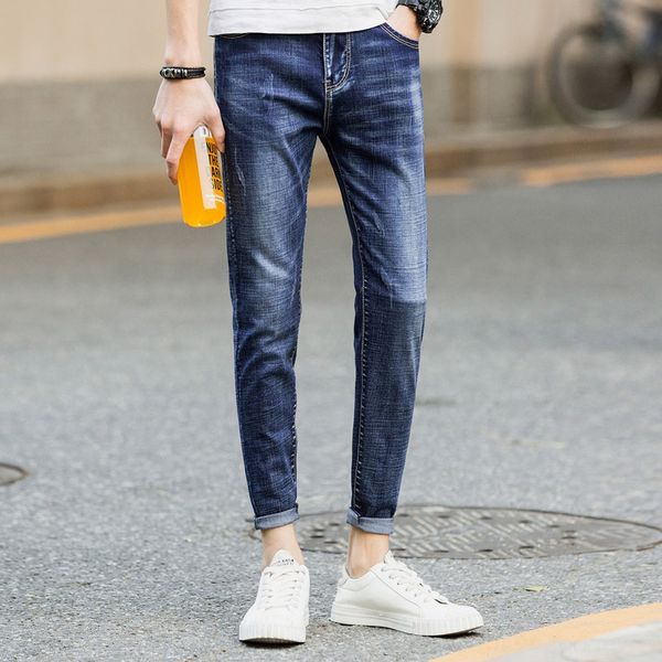 youth korean style handsome slim jeans and jeanstrousers and jeansfit casual ankle-length pants 2020 spring new hipster men's skinny je, Blue
youth korean style handsome slim jeans and jeanstrousers and jeansfit casual ankle-length pants 2020 spring new hipster men's skinny je, Blue