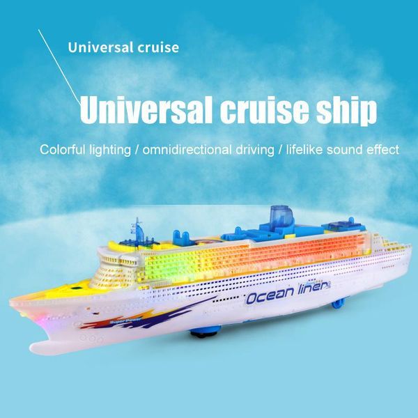 car simulation model children's lighting and music cruise ship universal electric toy boat
car simulation model children's lighting and music cruise ship universal electric toy boat