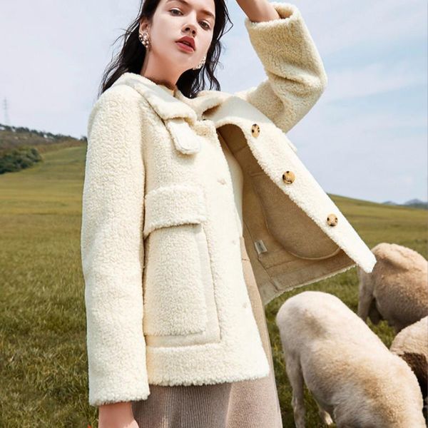 fur sheep shearing real coat women clothes 2021 korean wool jacket women autumn winter coat manteau femme w894096 yy, Black
fur sheep shearing real coat women clothes 2021 korean wool jacket women autumn winter coat manteau femme w894096 yy, Black