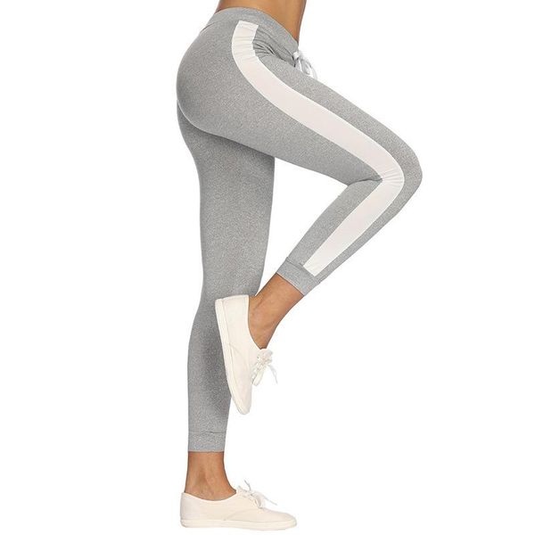 running pants high elasticity casual lace-up color matching slim fitness sports leggings women's tight crop tights sportswear, Black;blue
running pants high elasticity casual lace-up color matching slim fitness sports leggings women's tight crop tights sportswear, Black;blue